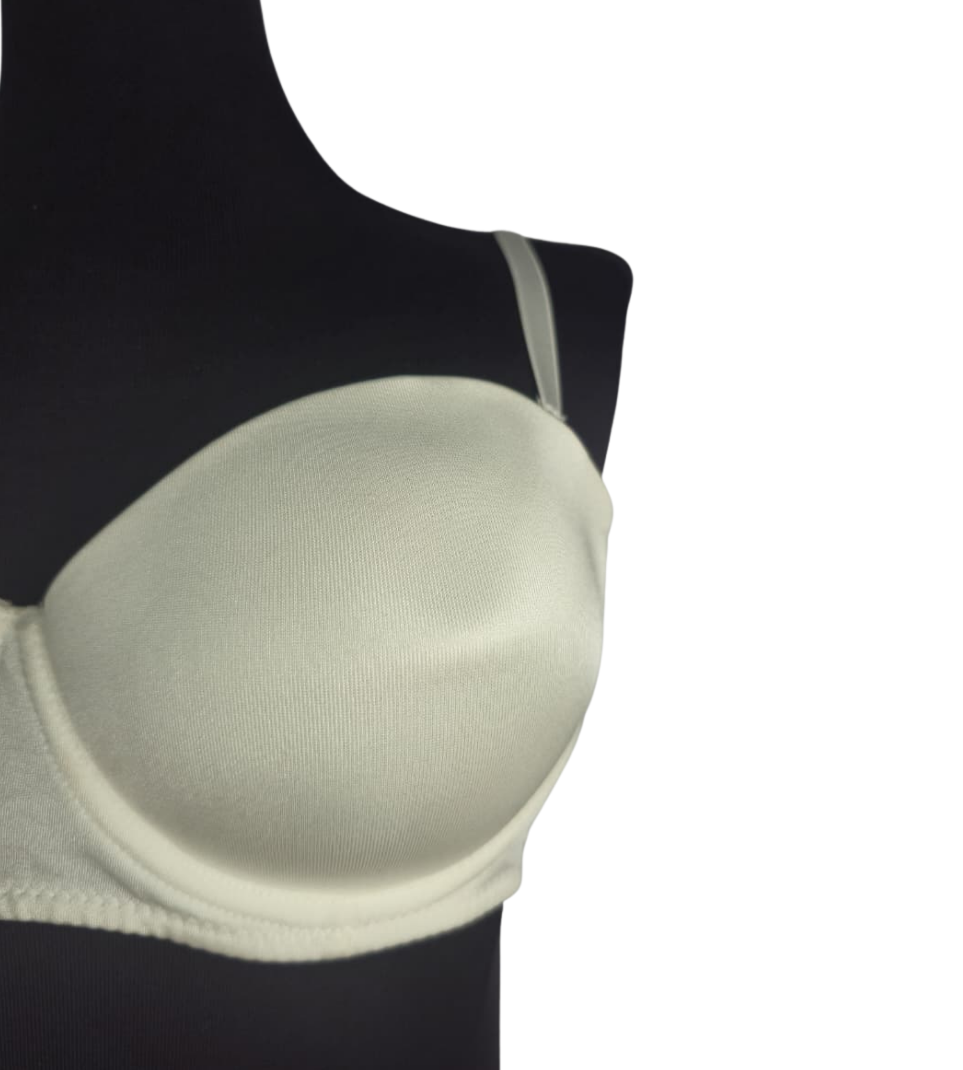 Cream White Smooth Padded Bra