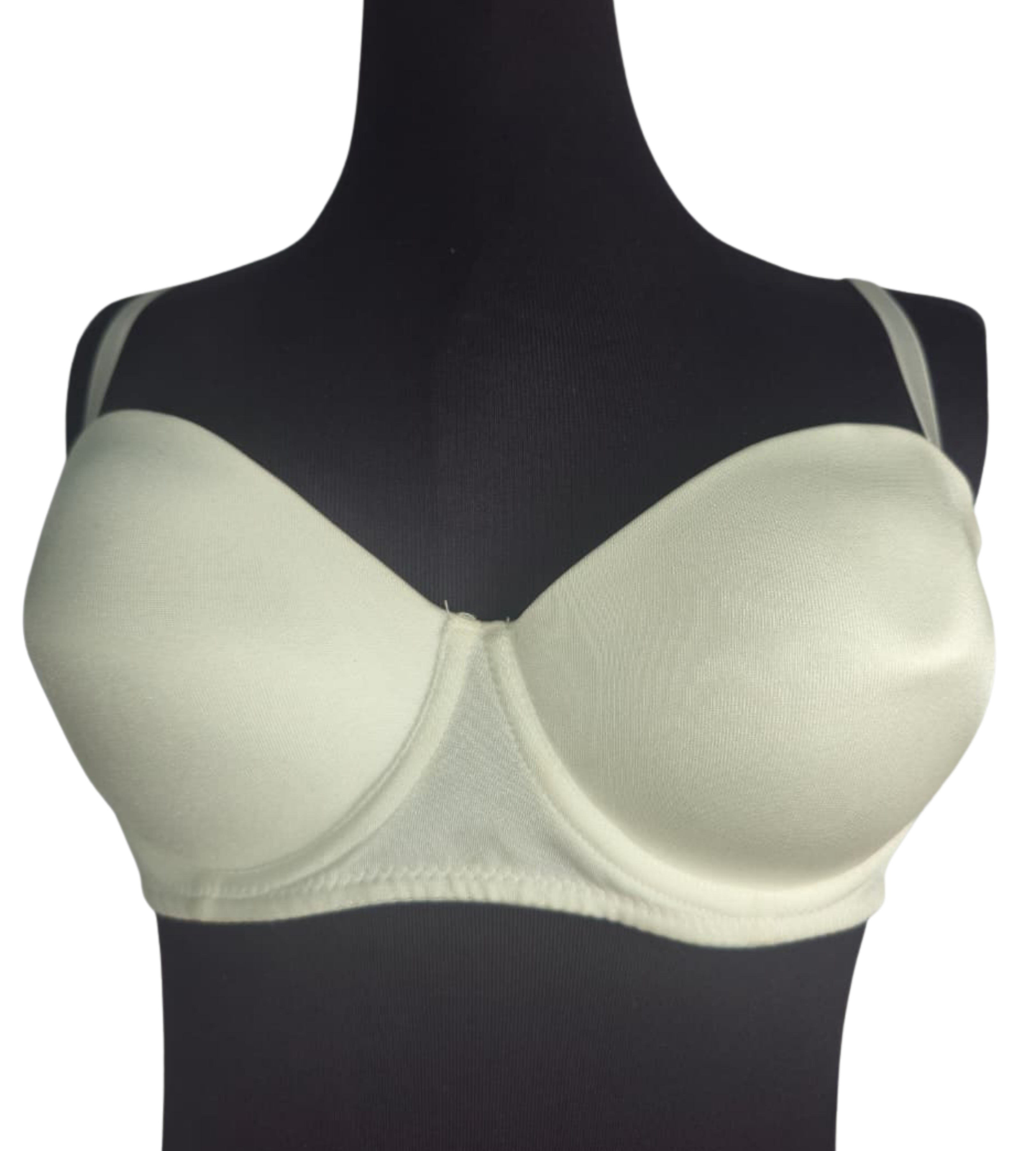 Cream White Smooth Padded Bra