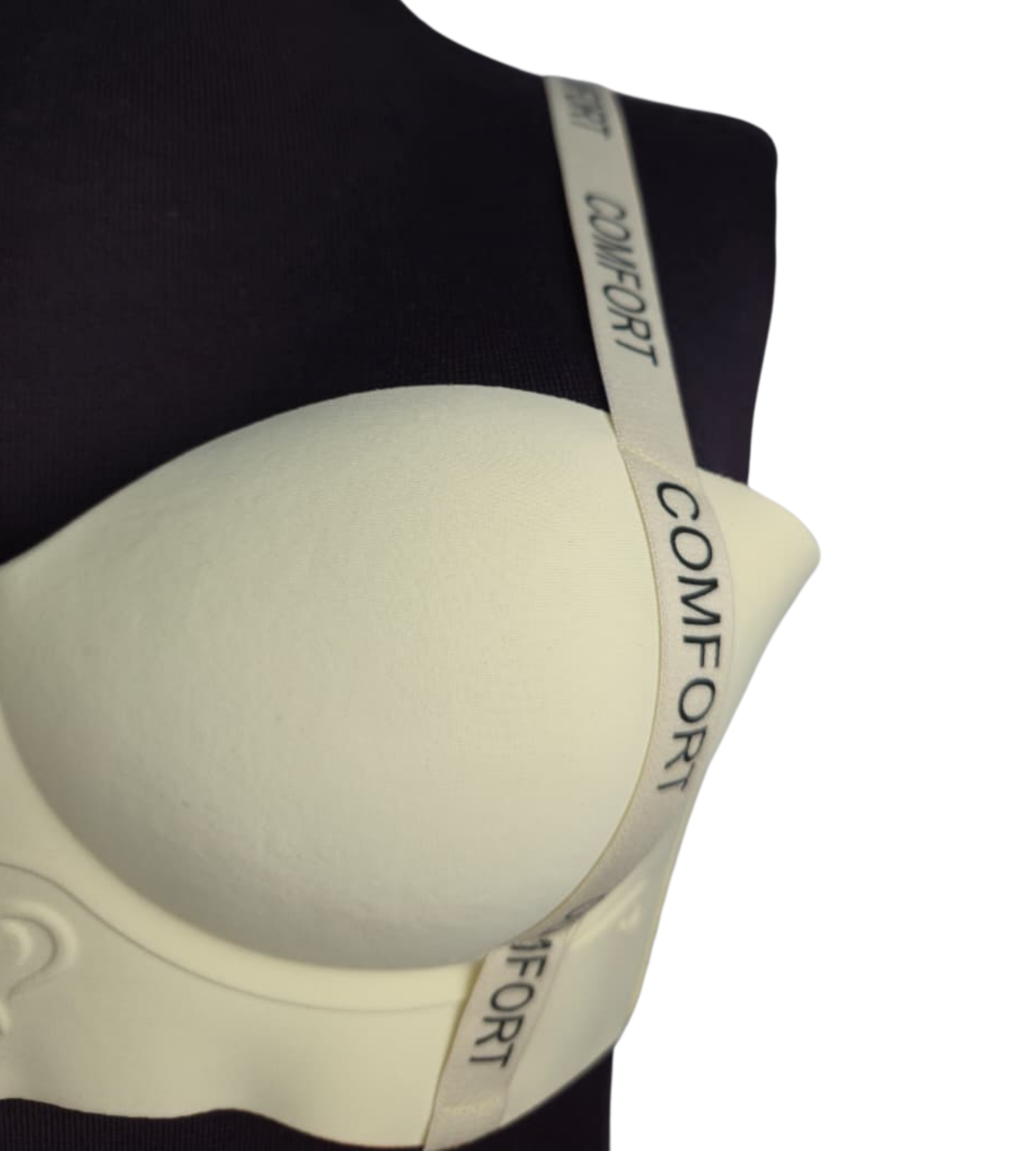 Cream White Comfort Strap Padded Bra