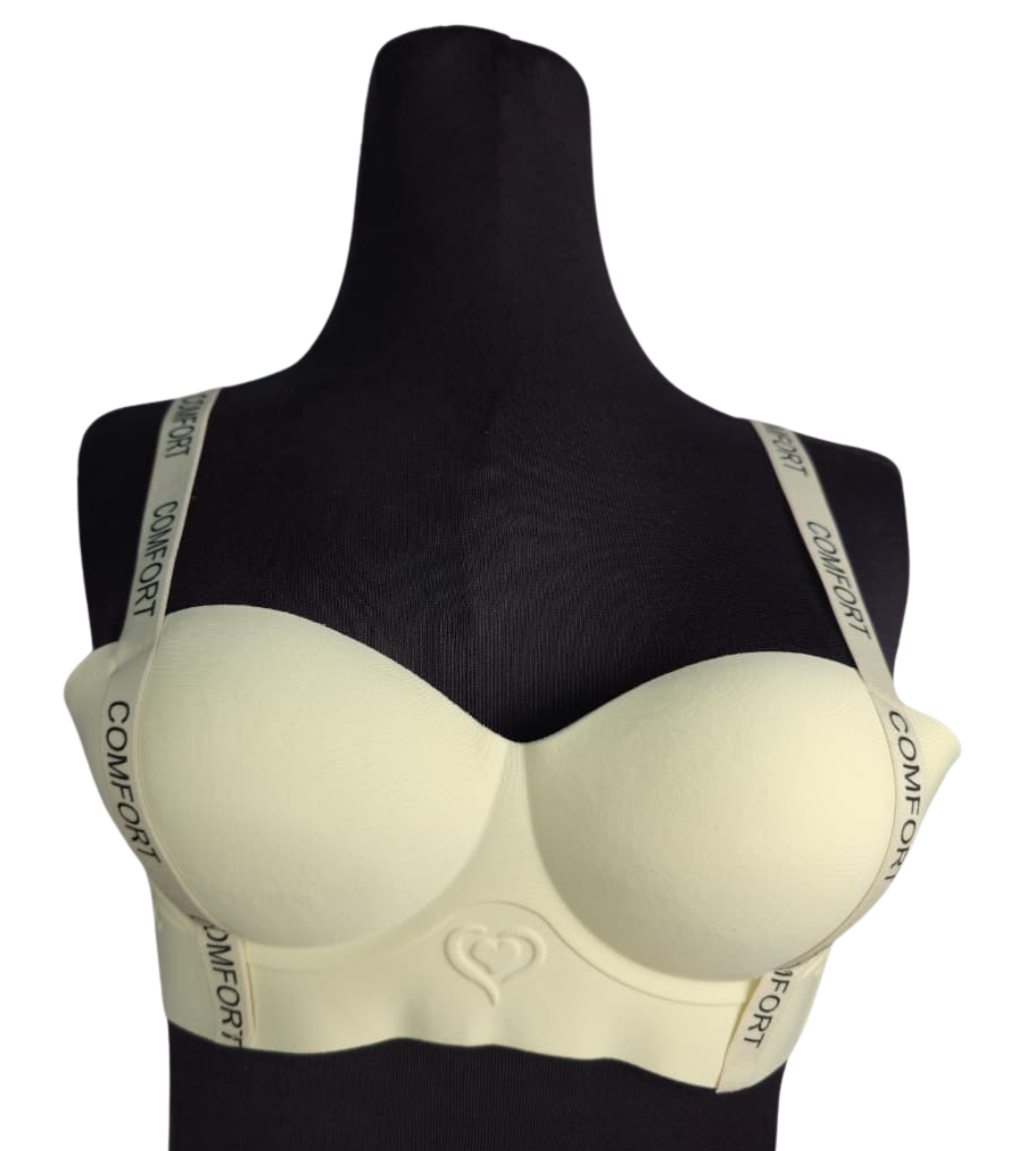Cream White Comfort Strap Padded Bra