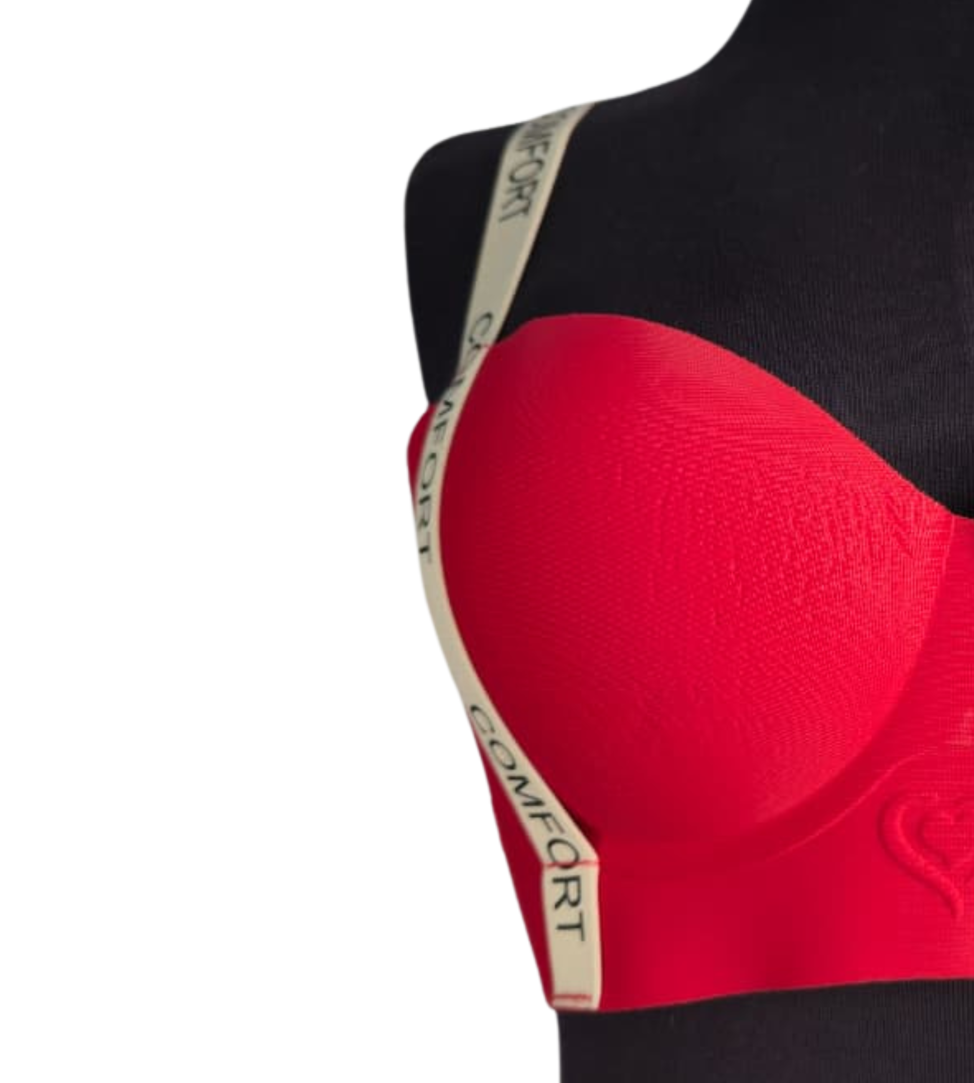 Red Comfort Strap Padded Bra