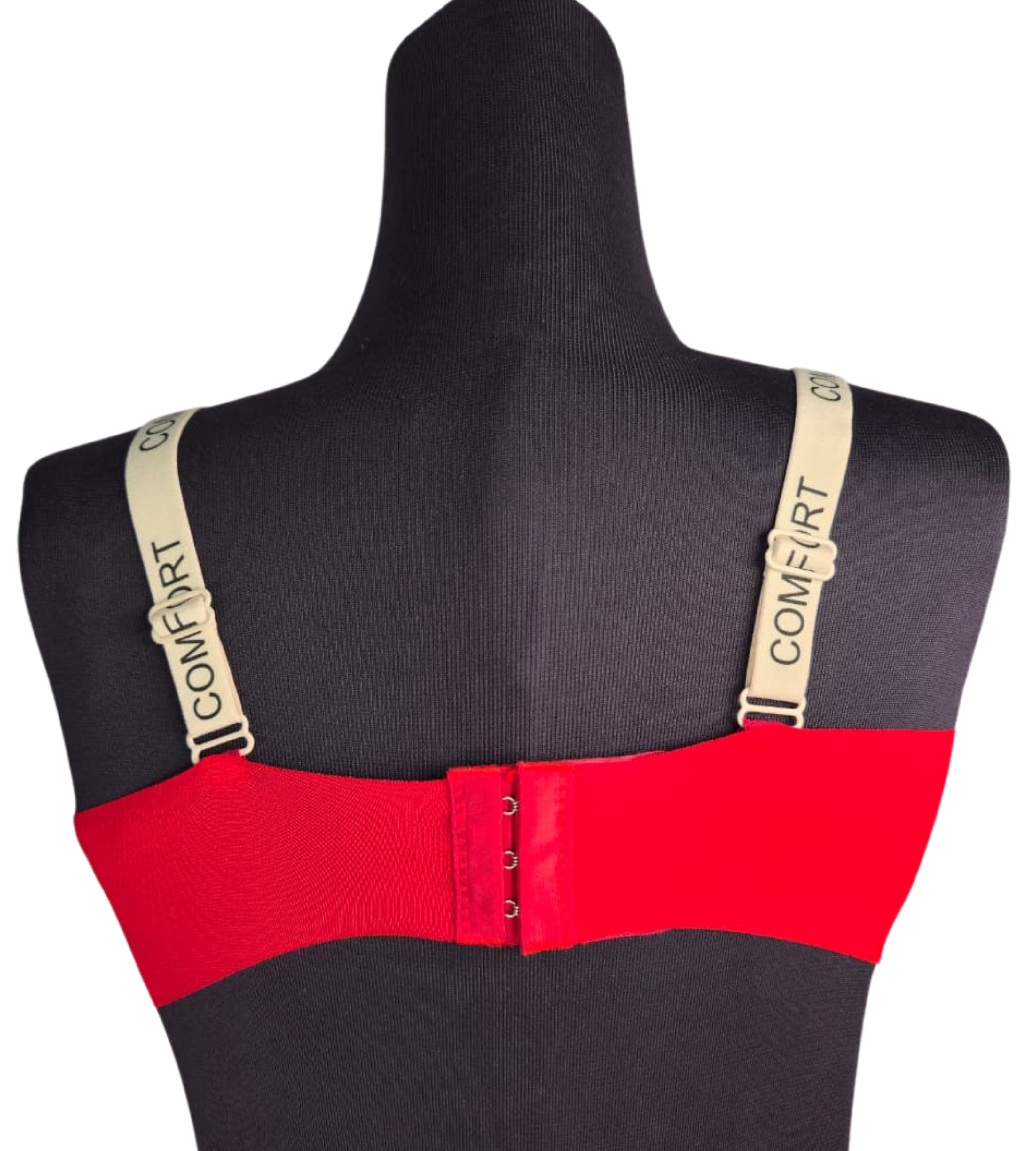 Red Comfort Strap Padded Bra