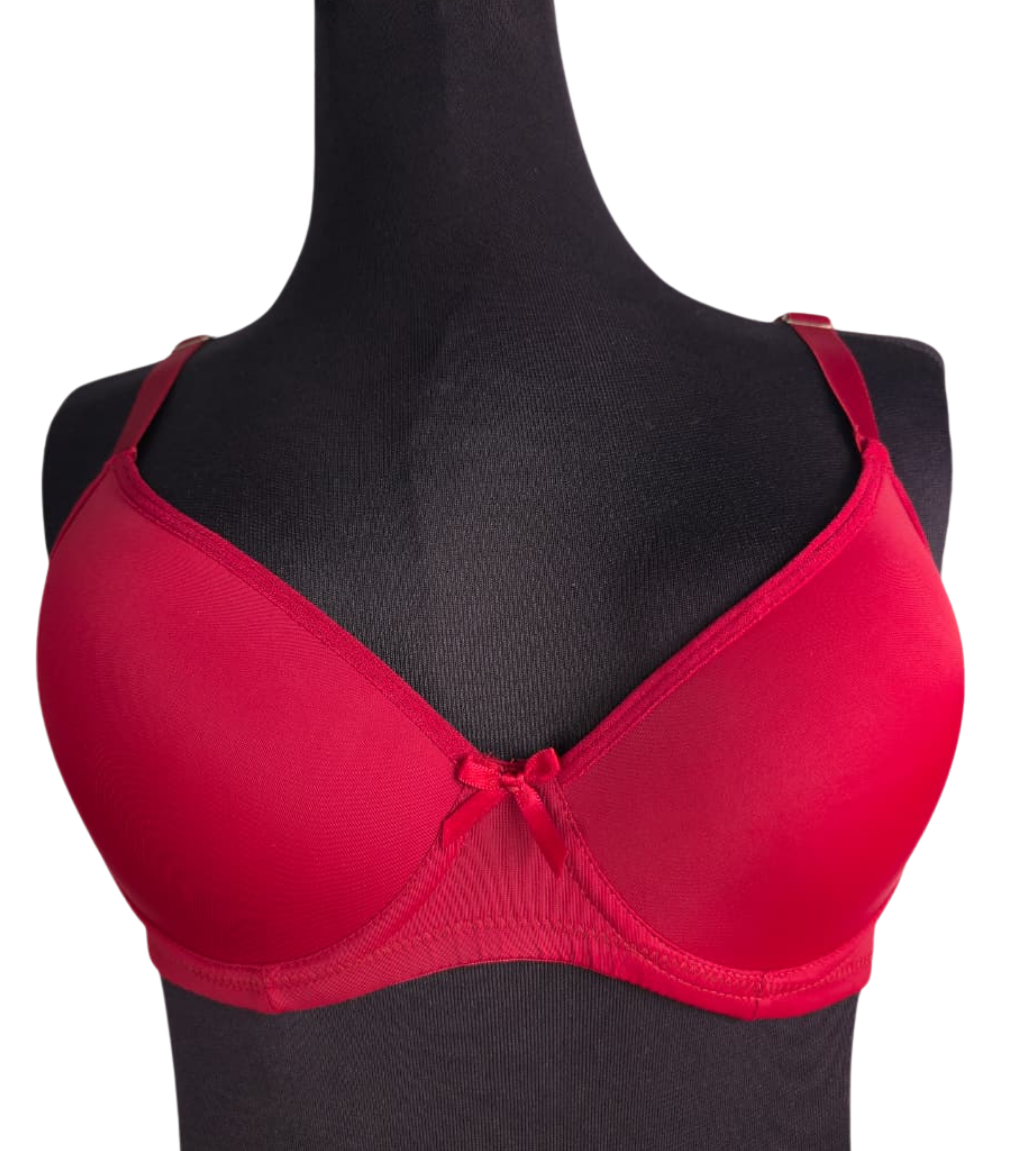 Red Elegant Bow Knot PushUp Bra