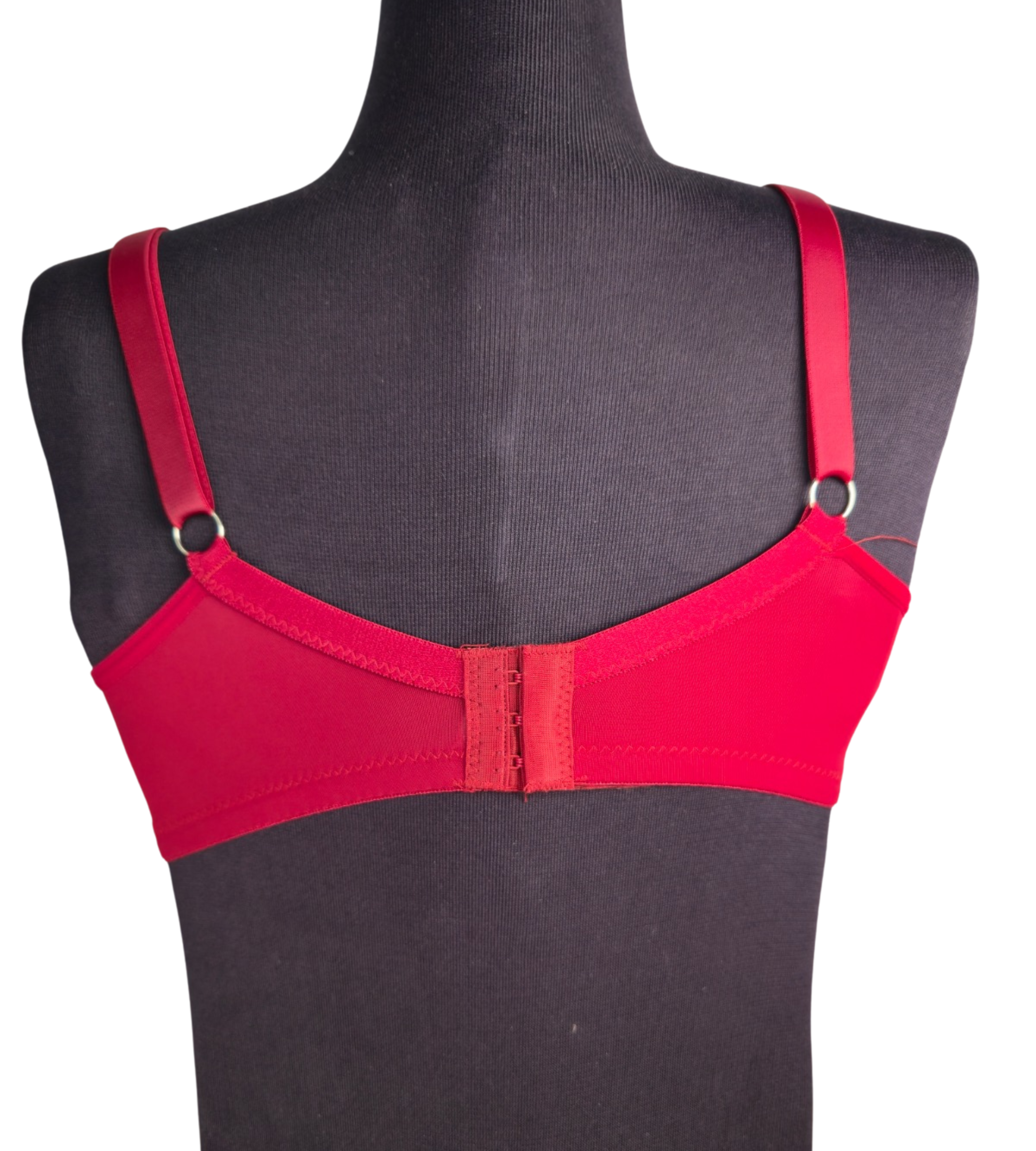 Scarlet Blossom Embroidered Lingerie Set