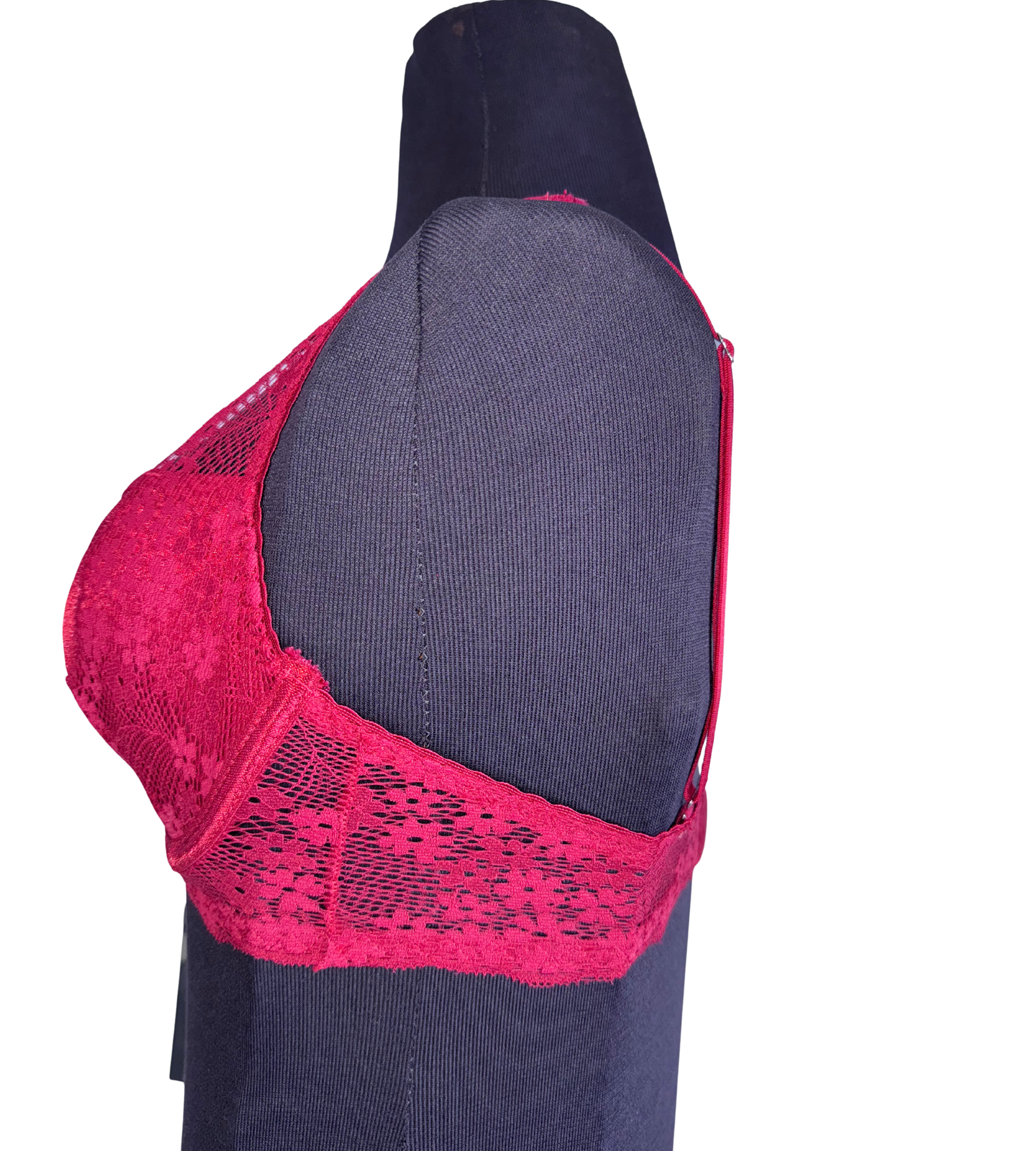 Red silk lingerie set