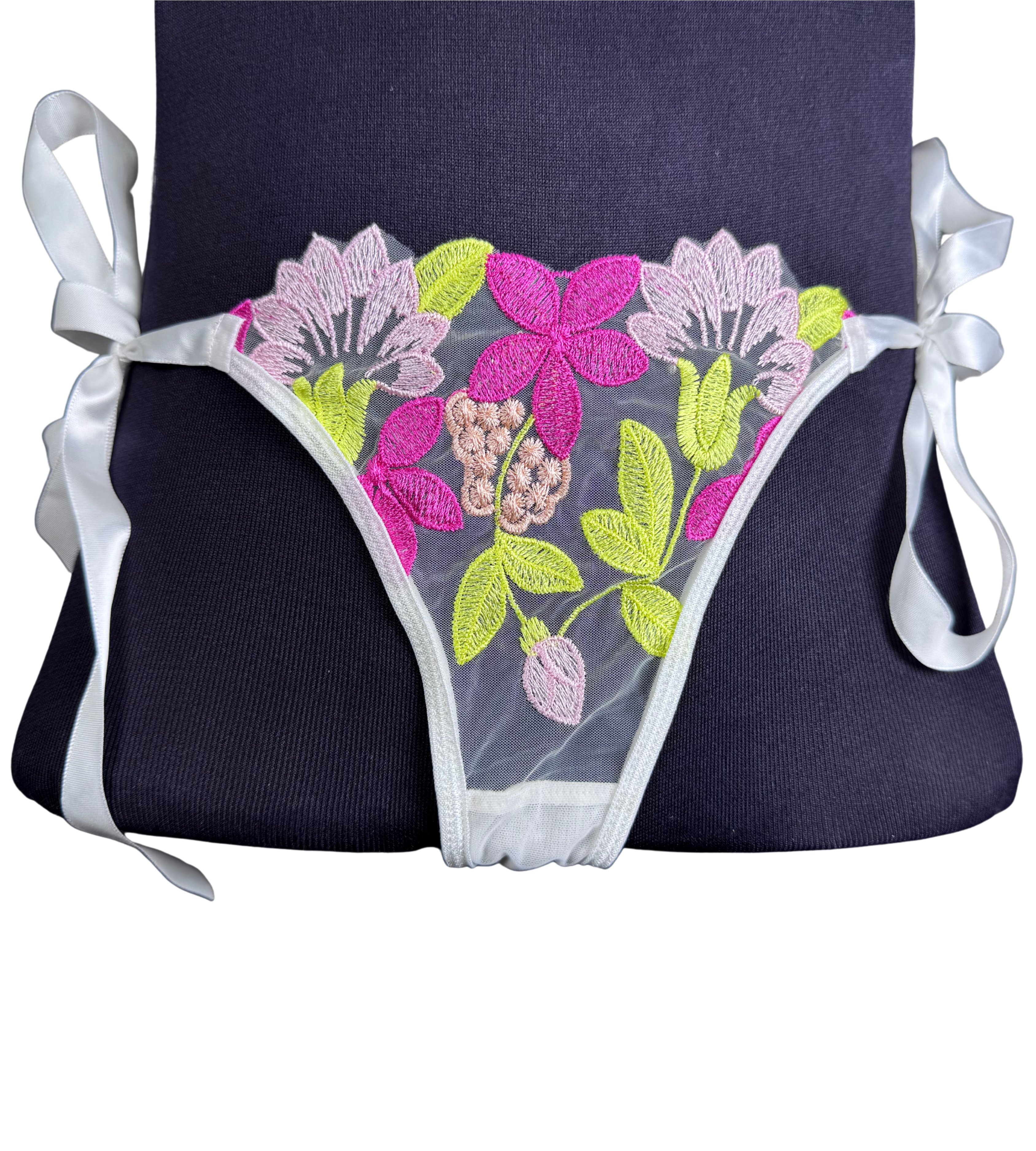 Floral Embroidered Lingerie Set