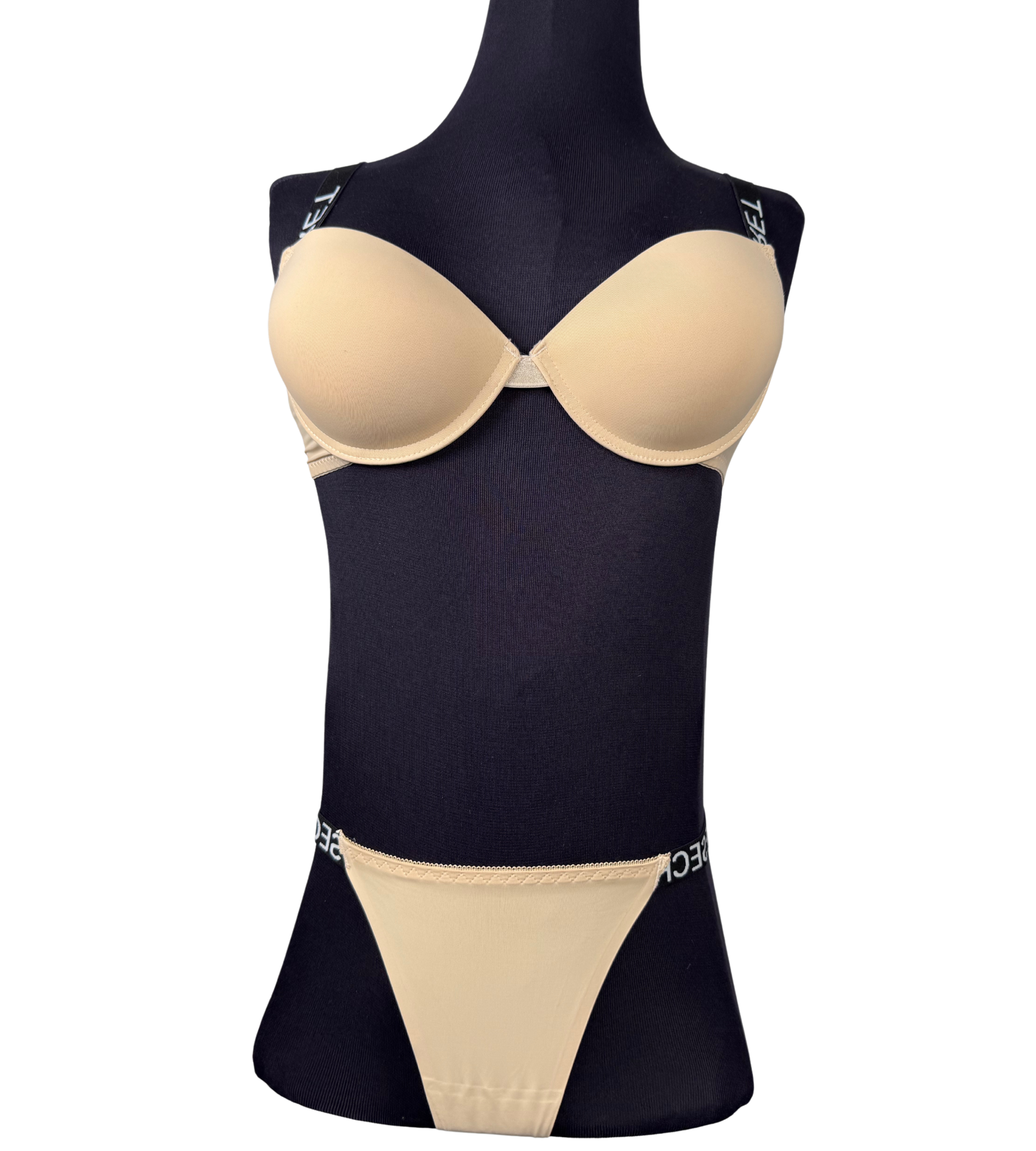 Beige Silk lingerie set