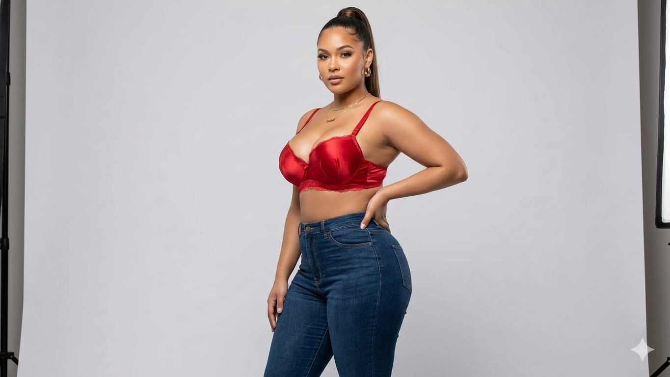 Satin padded bra