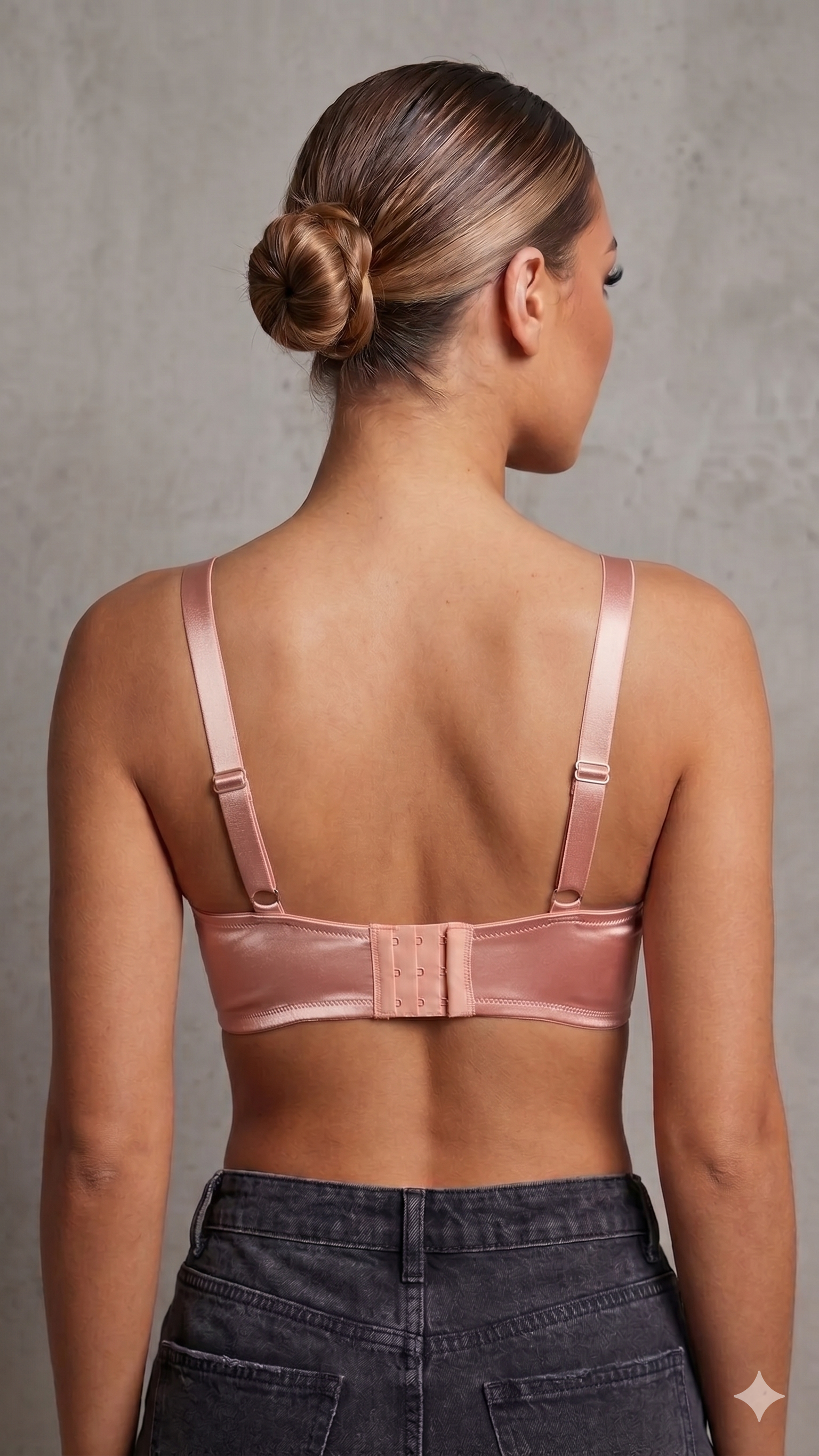 Satin padded bra
