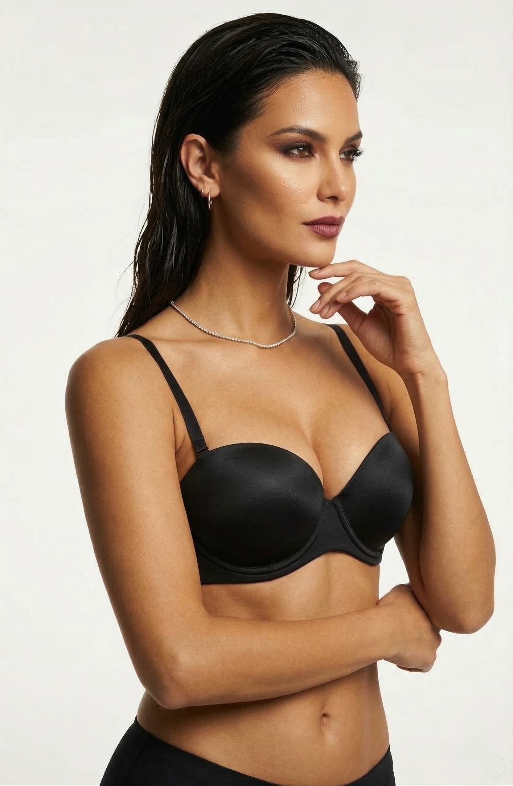 Midnight Luxe Seamless Padded T-Shirt Bra – Jet Black