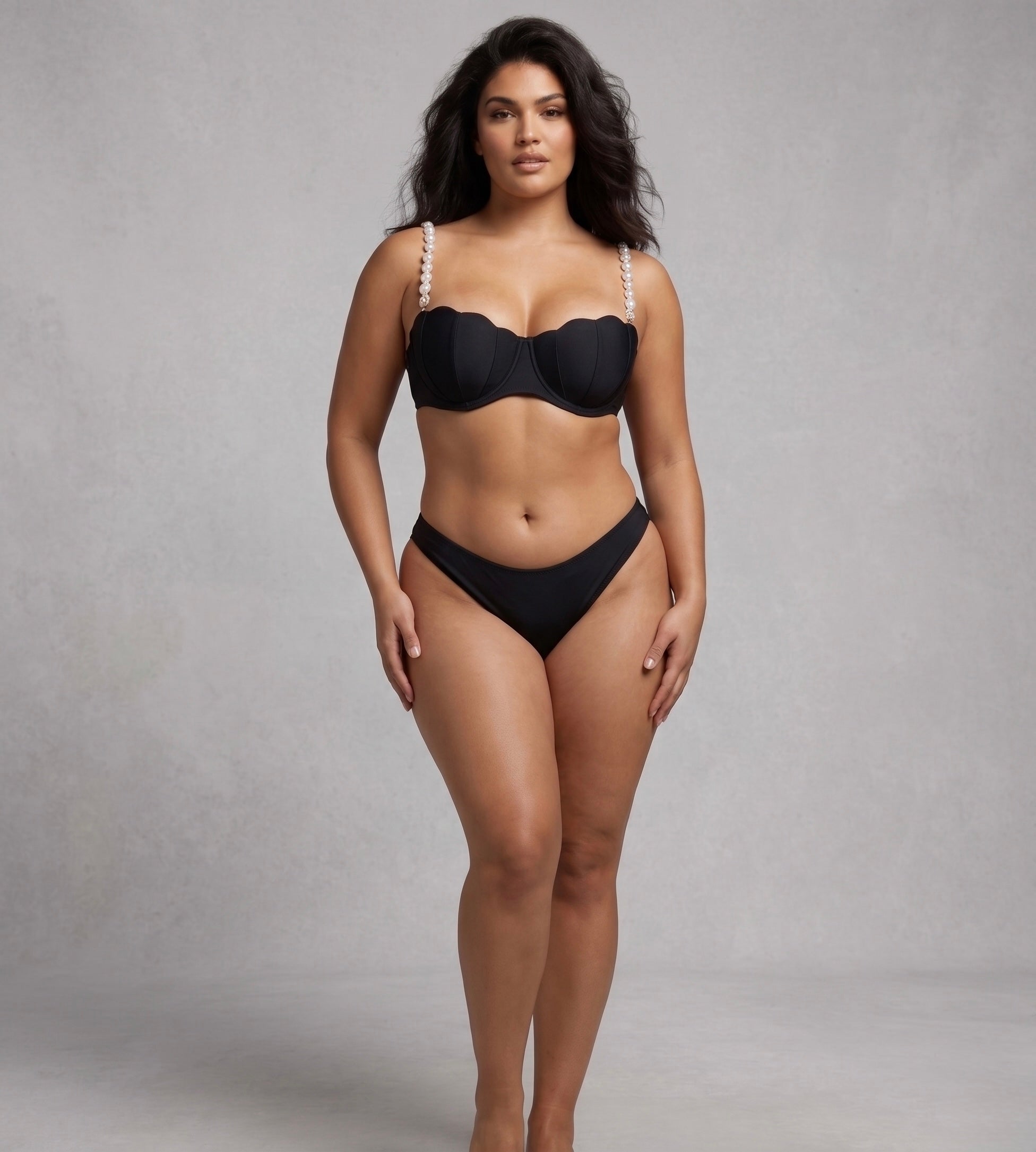 Classic Black Shell Bikini Set