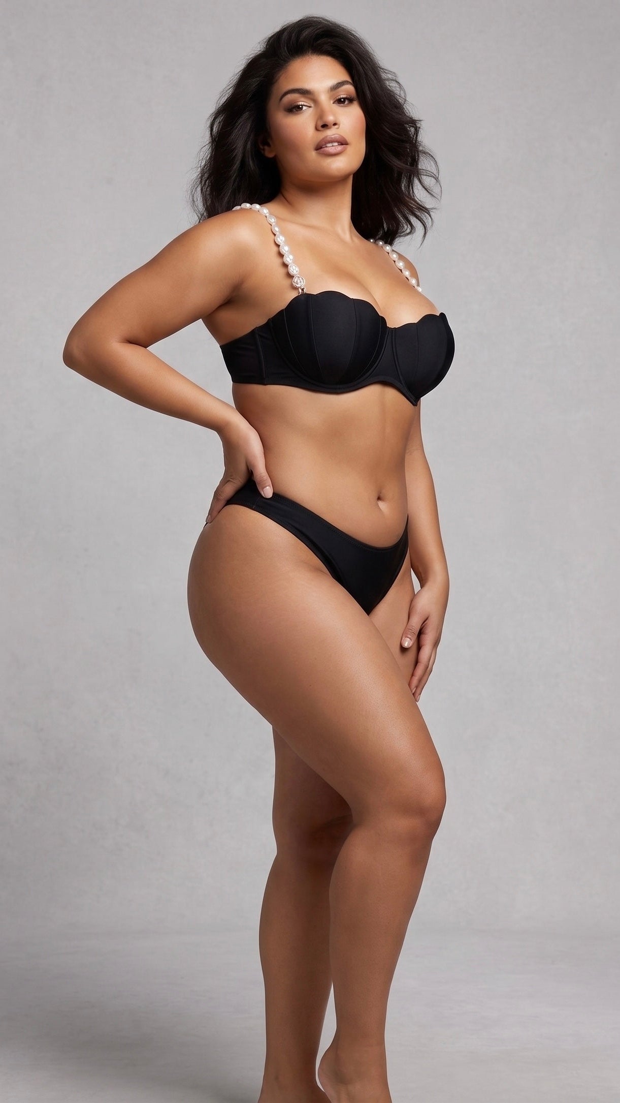 Classic Black Shell Bikini Set